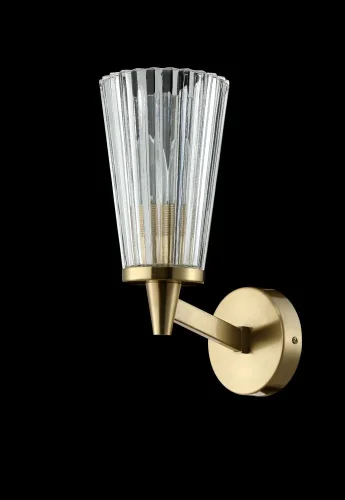 Бра LAURA AP1 BRONZE Crystal Lux прозрачный на 1 лампу, основание бронзовое в стиле современный фото 3